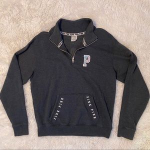 PINK Half Zip Sweater